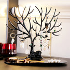 ANFEI Little Deer Earrings Necklace Ring Pendant Bracelet Jewelry Display Stand Tray Tree Storage Racks Organizer Holder H39