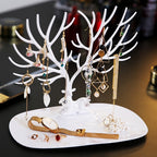 ANFEI Little Deer Earrings Necklace Ring Pendant Bracelet Jewelry Display Stand Tray Tree Storage Racks Organizer Holder H39