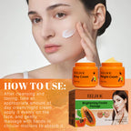 EELHOE Papaya Whitening Freckle Cream Lightens Dark Spots On The Face, Brightens And Moisturizes The Skin Early And Late